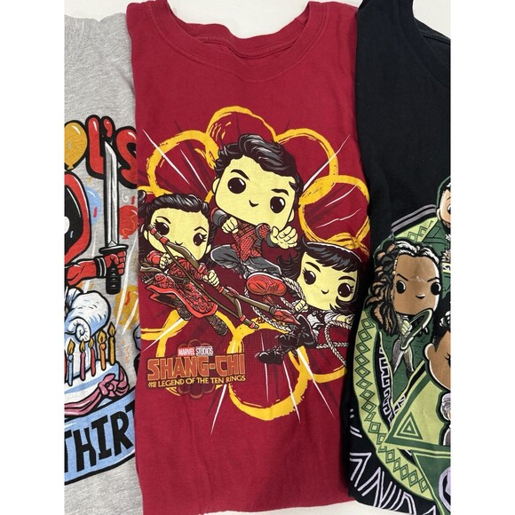 Funko POP! Tee Marvel Bundle Of 5 Tshirts 80th Anniv. Men’s Large - Picture 4 of 7